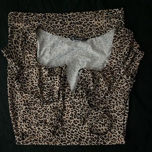 Leopard fitted dress